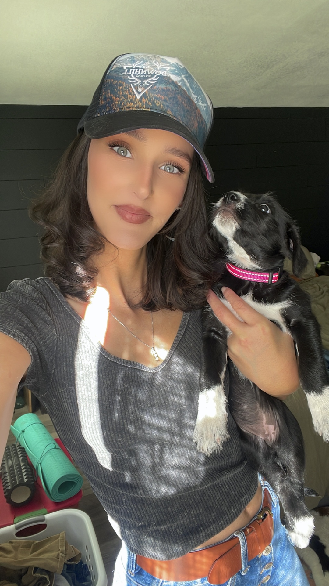 Alexa with her puppy